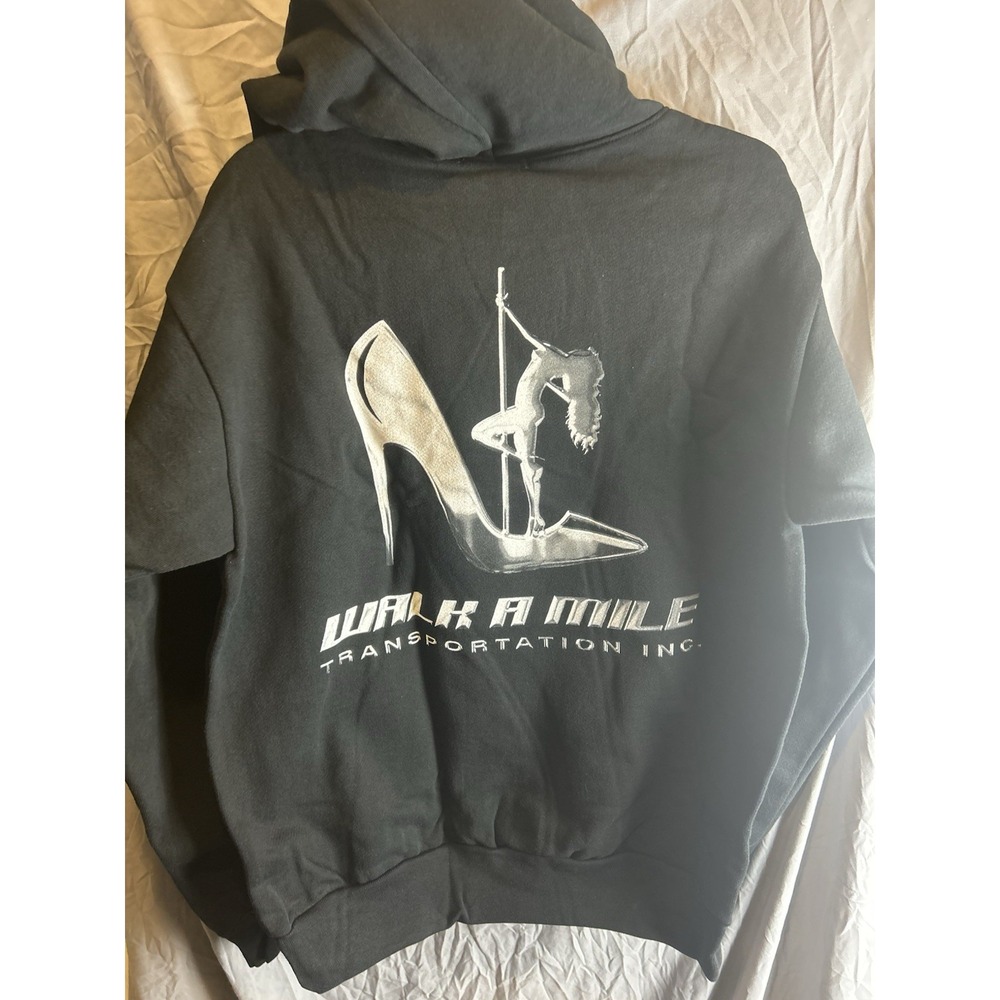 Iggy Azalea Heavyweight Hoodie Black Graphic Pullover Men's Large Rare And New - Picture 4 of 5